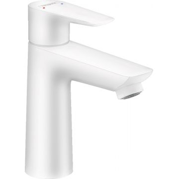 Baterie lavoar Hansgrohe Talis E 110, ventil pop-up, alb mat - 71710700