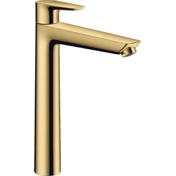 Baterie lavoar Hansgrohe Talis E 240, ventil pop-up, polished gold optic - 71716990