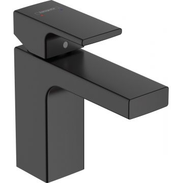 Baterie lavoar Hansgrohe Vernis Shape 100, ventil pop-up, negru mat - 71561670