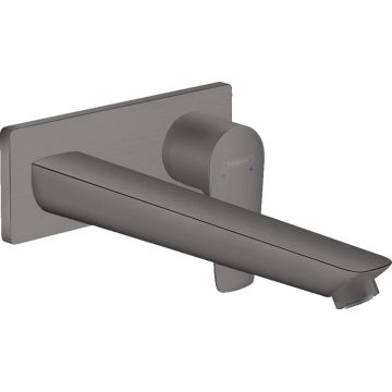 Baterie lavoar incastrata Hansgrohe Talis E pipa 225 mm, brushed black chrome - 71734340