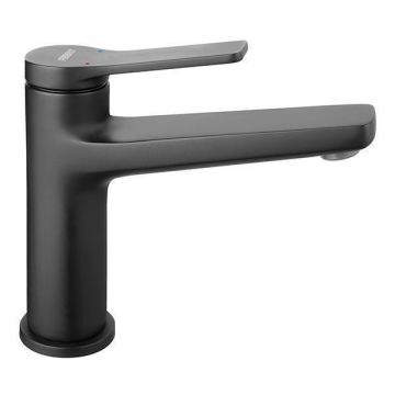 Baterie stativa de lavoar, Ferro, Stratos, Negru mat