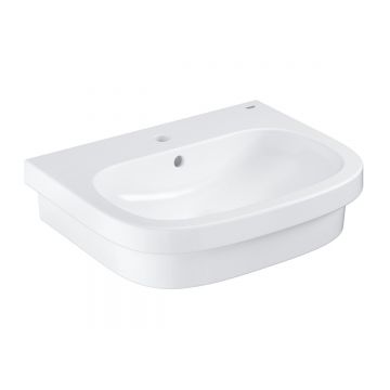 Lavoar Grohe Euro Ceramic, montare pe blat, preaplin, 600 x 480, alb - 39337000