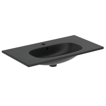 Lavoar Ideal Standard Tesi 80 cm, montare pe mobilier, negru mat - T3509V3