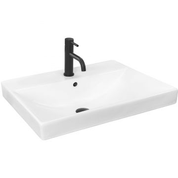 Lavoar incastrat ceramic Rea Mandy, 60x46 cm, alb