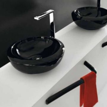 Lavoar Artceram Blend 46 cm, negru lucios - Dimensiune 46cm