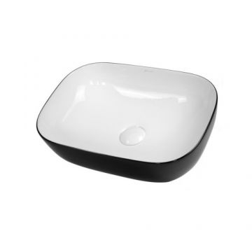 Lavoar Fluminia Crius alb-negru, 45.5x32 cm - Dimensiune 45,5 cm