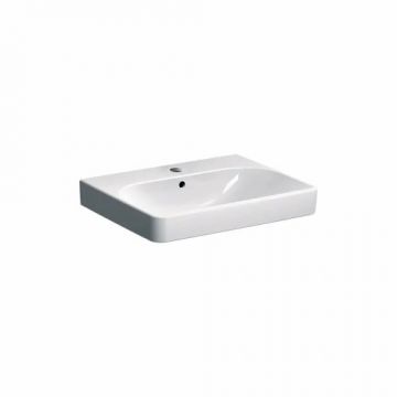 Lavoar Geberit Smyle Square, 60x48 cm - Dimensiune 60cm