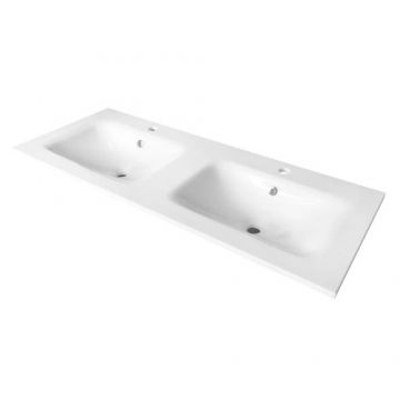 Lavoar incastrat Wellis Dubla Almeria, 121x46.3 cm - Dimensiune 121x46.3