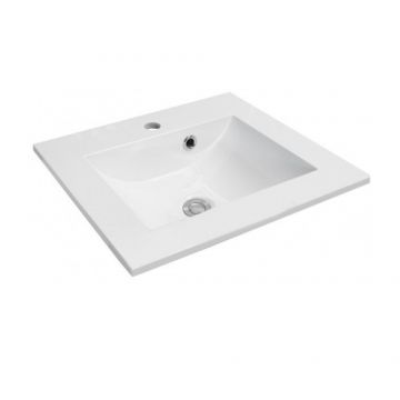 Lavoar Oristo Silver marmura 50 cm, alb - Dimensiune 50 cm