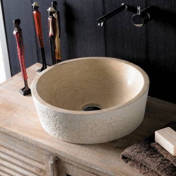 Lavoar din piatra Bathco Dual, 41x13 cm, bej - Dimensiune 41cm