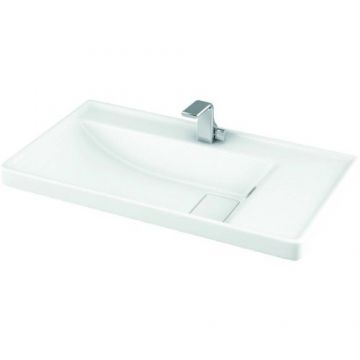 Lavoar Karag Quattro 8080, 80x45x19 cm, alb - Dimensiune 80cm