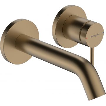 Baterie lavoar Hansgrohe Tecturis S cu pipa 165mm  montaj incastrat  necesita corp ingropat  bronz periat