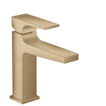 Baterie lavoar Hansgrohe Metropol 110  ventil push-open  bronz periat