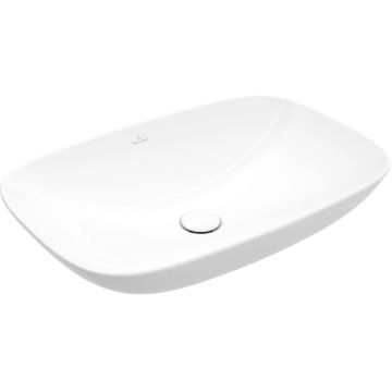 Lavoar rectangular tip bol Villeroy & Boch Loop & Friends 62x42cm cu preaplin  material TitanCeram  montare pe blat