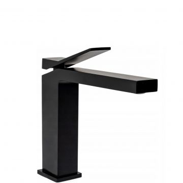 Baterie pentru lavoar Rea Duet Low, negru mat