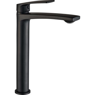 Baterie pentru lavoar Rea Luppo High, negru mat