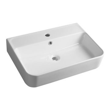 Chiuvetă albă din ceramică 60x42 cm Gali – Sapho