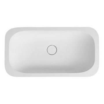 Chiuvetă albă din piatră artificială 59x35,5 cm Impala – Sapho