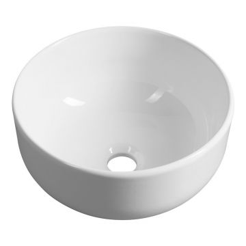 Chiuvetă albă rotundă din ceramică ø 33 cm Emmi – Sapho