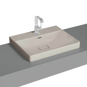 Lavoar   chiuveta baie standard 60cm cu orificiul pentru baterie si preaplin, pe blat   7526B020-0973