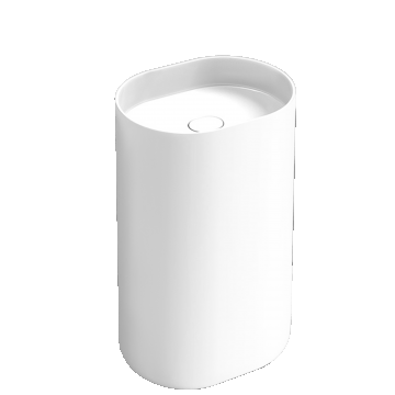 Lavoar freestanding oval 52 cm ceramic alb lucios – Rea Dolce