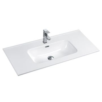 Lavoar incastrat Fluminia, Siena-100, dreptunghiular, 101x46 cm, alb