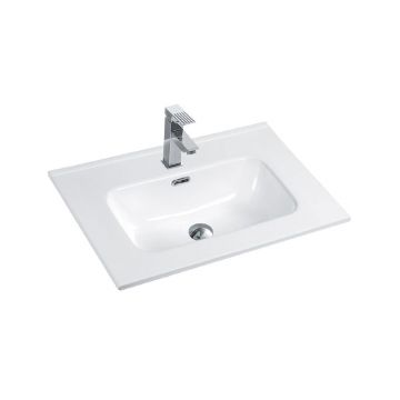 Lavoar incastrat Fluminia, Siena-60, dreptunghiular, 61x46.5 cm, alb