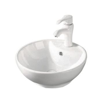 Lavoar pe blat Caliope, Fluminia, alb, 45 x 45 cm