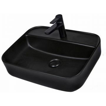Lavoar pe blat, Juno-50MB Fluminia, 50x40 cm, negru mat