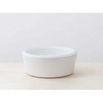 Lavoar pe blat Pencil, Hatria, rotund, 40 cm, finisaj alb