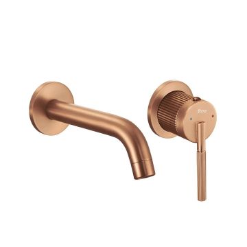 Baterie incastrata, Rea Argon+ box, din alama sanitara, cupru periat cu riflaje