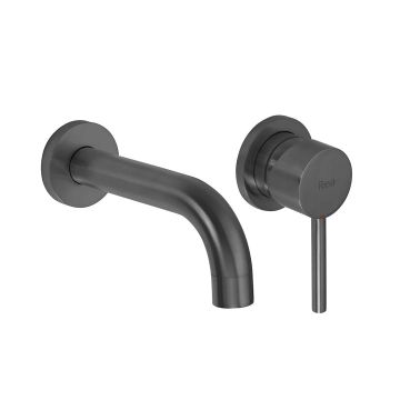 Baterie incastrata, Rea Lungo+ box, din alama sanitara, gri titan