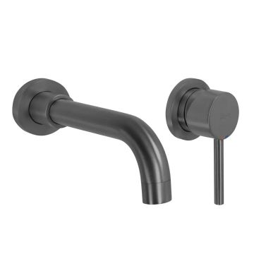 Baterie incastrata, Rea Lungo Long Titan + box, din alama sanitara, gri titan Baterie incastrata, Rea Lungo Long Titan + box, din alama sanitara, gri titan