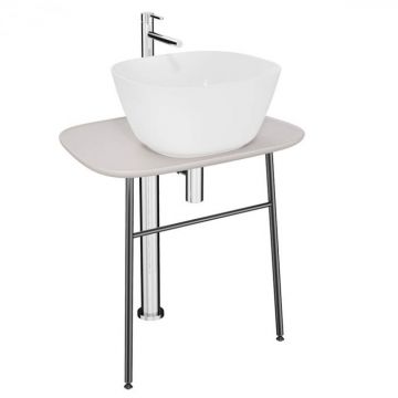 freestanding Unitate de baza lavoar baie, 70cm, low, taupe mat   64052