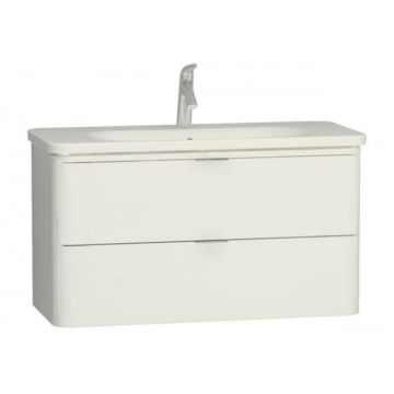 Unitate de baza lavoar baie 100cm, cu 2 drawers, alb inalt gloss   56442