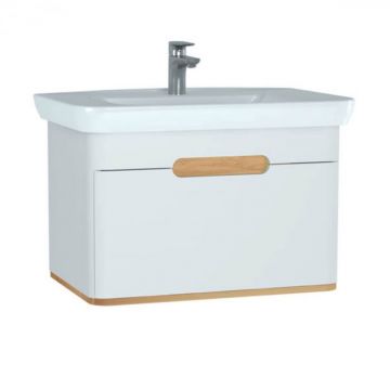 Unitate de baza lavoar baie 80cm, cu 1 drawer, fara legs, alb mat   60813