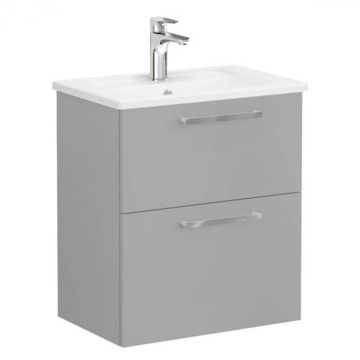 Unitate de baza lavoar baie, cu doua sertare, compact 60cm mat rock grey, cu angular lavoar   chiuveta baie   68094