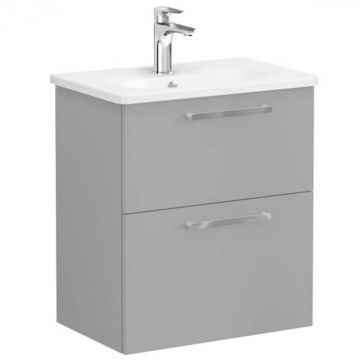 Unitate de baza lavoar baie, cu doua sertare, compact 60cm mat rock grey, cu rounded lavoar   chiuveta baie   68104