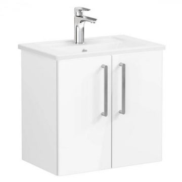 Unitate de baza lavoar baie, cu usi 60cm compact, inalt gloss alb, cu angular lavoar   chiuveta baie   66366