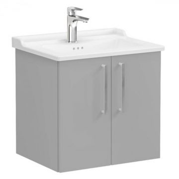 Unitate de baza lavoar baie, cu usi 60cm mat rock grey, cu classical lavoar   chiuveta baie   68142