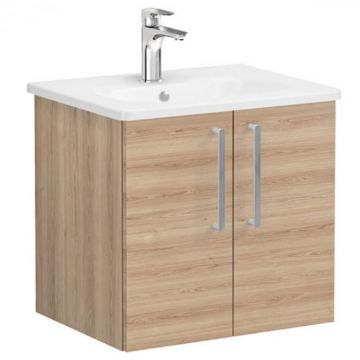 Unitate de baza lavoar baie, cu usi 60cm natural oak, cu rounded lavoar   chiuveta baie   66351