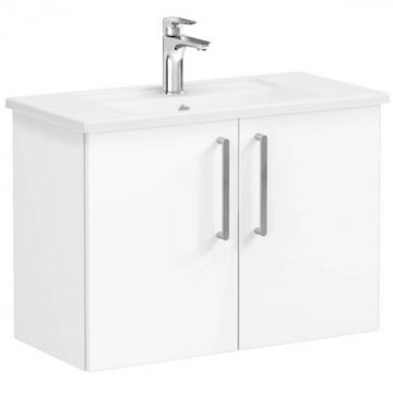 Unitate de baza lavoar baie, cu usi 80cm, compact, inalt gloss alb, cu angular lavoar   chiuveta baie   66402