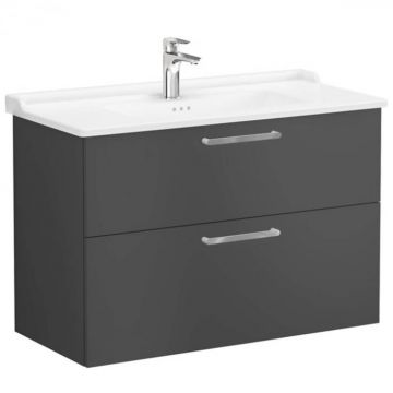Unitate de baza lavoar baie, cu doua sertare 100cm, mat storm grey, cu classical lavoar   chiuveta baie   68328