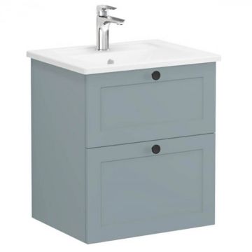 Unitate de baza lavoar baie, cu doua sertare 60cm mat fijord green, cu angular lavoar   chiuveta baie   68837