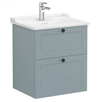 Unitate de baza lavoar baie, cu doua sertare 60cm mat fijord green, cu classical lavoar   chiuveta baie   68851