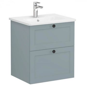 Unitate de baza lavoar baie, cu doua sertare 60cm mat fijord green, cu rounded lavoar   chiuveta baie   68844