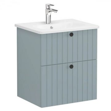 Unitate de baza lavoar baie, cu doua sertare 60cm mat fijord green, cu rounded lavoar   chiuveta baie   69418