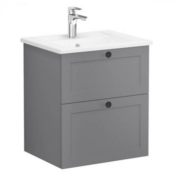 Unitate de baza lavoar baie, cu doua sertare 60cm mat grey, cu angular lavoar   chiuveta baie   68836