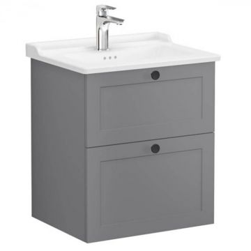 Unitate de baza lavoar baie, cu doua sertare 60cm mat grey, cu classical lavoar   chiuveta baie   68850