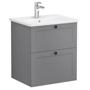 Unitate de baza lavoar baie, cu doua sertare 60cm mat grey, cu rounded lavoar   chiuveta baie   68843